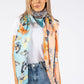 Butterfly Mixed Print Scarf