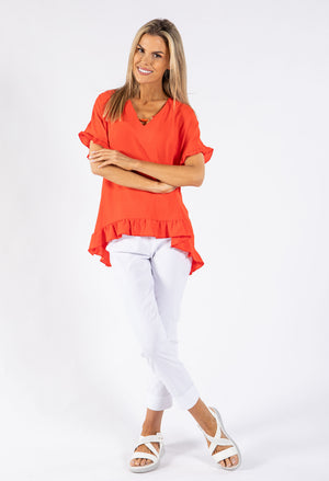 Frill Hem Top