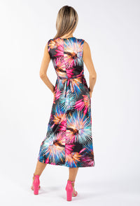 Digital Palm Print Dress