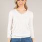 Textured V Neck Top