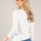 Textured V Neck Top