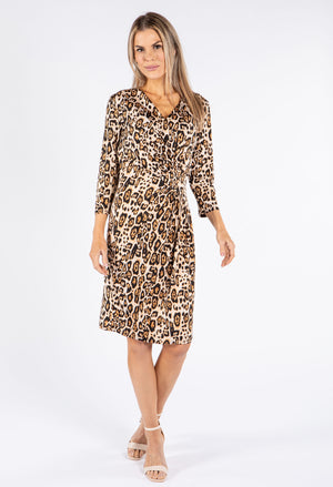 Wrap Bodice Leopard Touch
