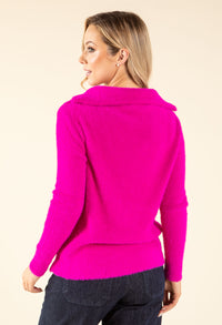 Soufflé Knit Half Zip Jumper