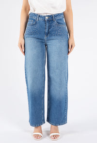 Anna Straight Wide Leg Jeans