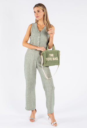 Lurex Pinstripe Trouser