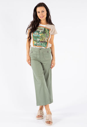 Multi Textured Graphic Top