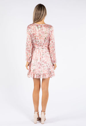Floral Tie Waist Dress