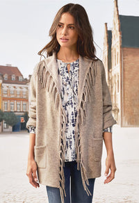 Open Front Knit Cardigan