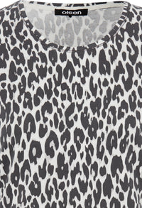 Leopard Print Long Sleeve Top