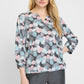 Circle Print Clara Blouse