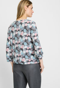 Circle Print Clara Blouse