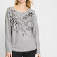 Graphic Front Long Sleeve Top