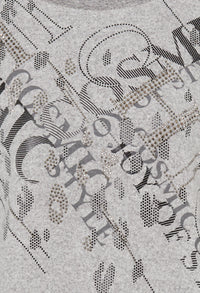 Graphic Front Long Sleeve Top