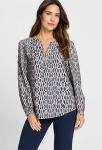 Woven Long Sleeve Blouse