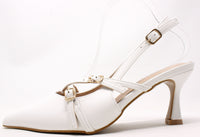 Cross Strap Sling Back