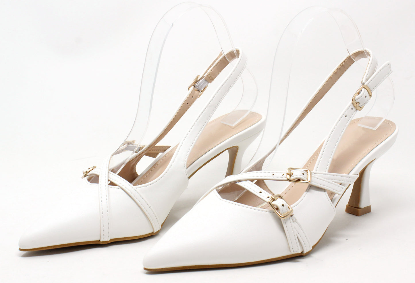 Cross Strap Sling Back