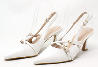 Cross Strap Sling Back