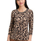 Basic Leopard Print Top
