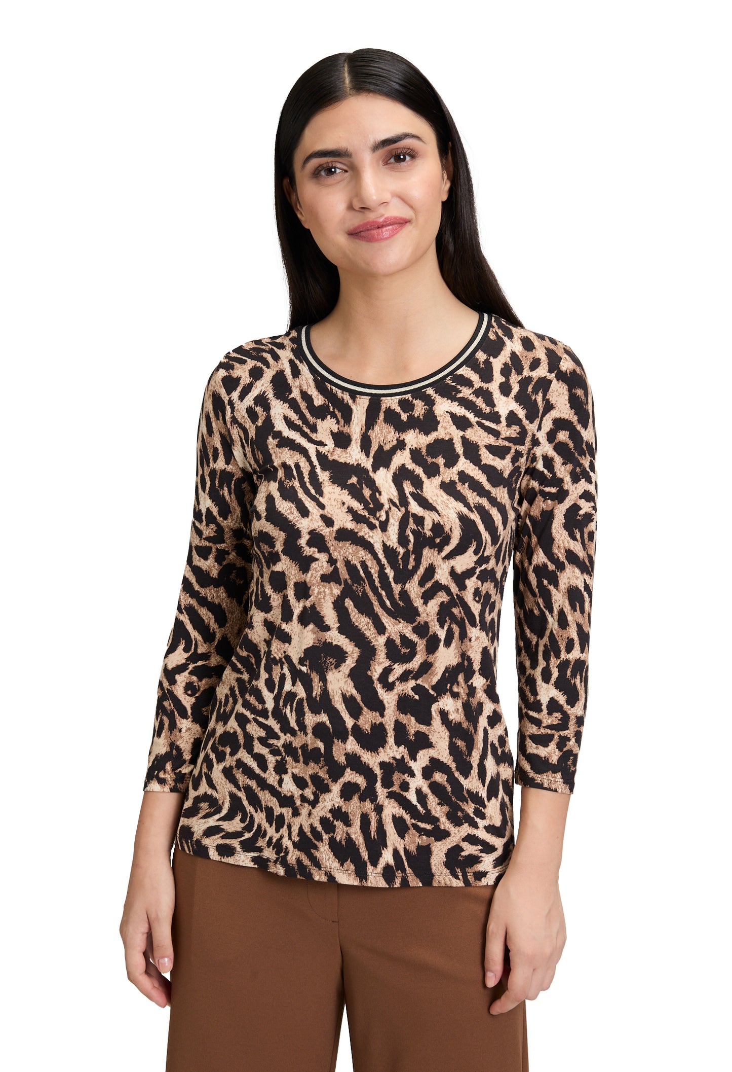 Basic Leopard Print Top