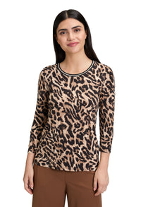 Basic Leopard Print Top