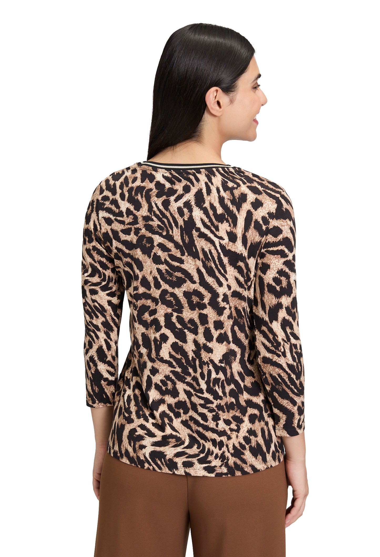Basic Leopard Print Top