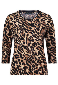 Basic Leopard Print Top