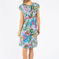 Tropical Floral Linen Dress