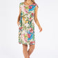 Tropical Floral Linen Dress