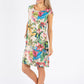 Tropical Floral Linen Dress