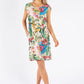 Tropical Floral Linen Dress