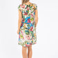 Tropical Floral Linen Dress