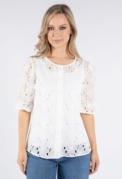 Floral Embroidered Blouse