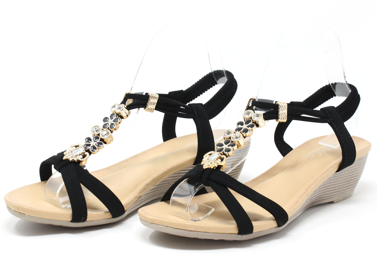 Diamond and Floral Wedge