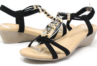 Diamond and Floral Wedge