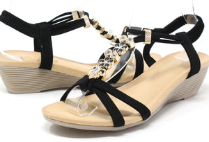 Diamond and Floral Wedge