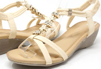 Diamond and Floral Wedge