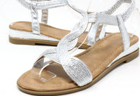 Metallic Twist Sandal