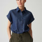 Folmes Loose chambray denim blouse