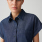 Folmes Loose chambray denim blouse