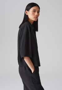 Fabbey Loose soft shirt blouse with pleat detail