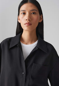 Fabbey Loose soft shirt blouse with pleat detail