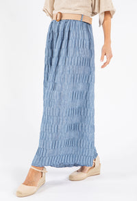 Crinkle Belted Trousers