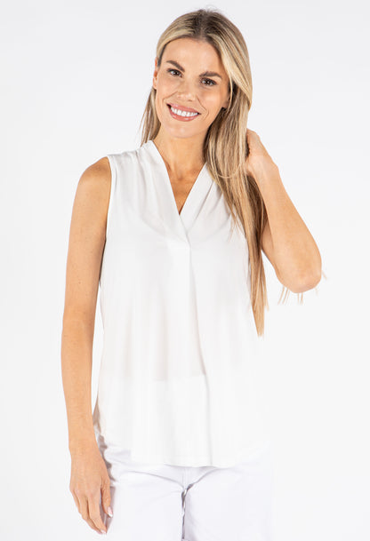 Sleeveless V-Neck Top