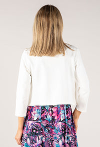 Open Front Cropped Jacket