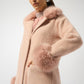 Fur Trim Shawl Coat
