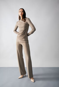 Flare High-waisted Trousers