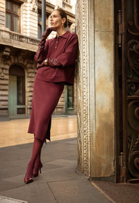 Elegant High-waist Pencil Skirt