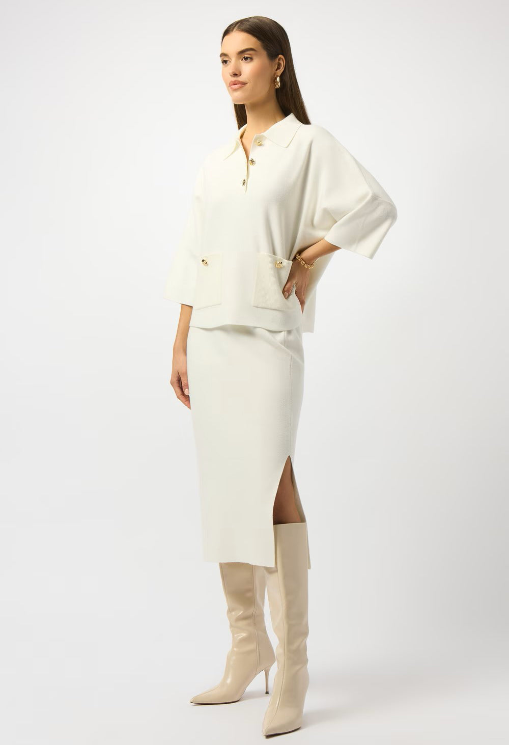 Elegant High-waist Pencil Skirt