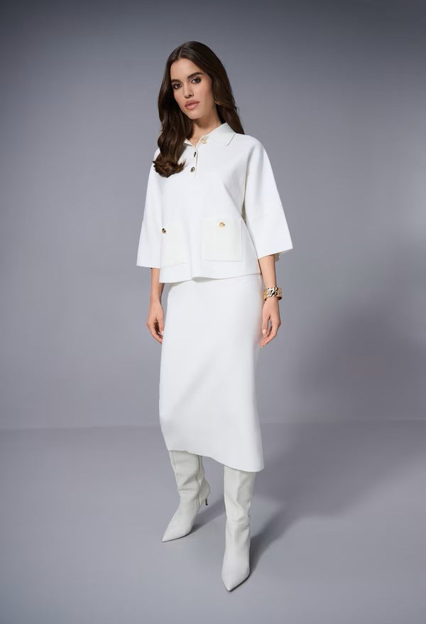 Elegant High-waist Pencil Skirt