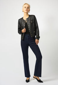 Collared Long-sleeve Casual Jacket